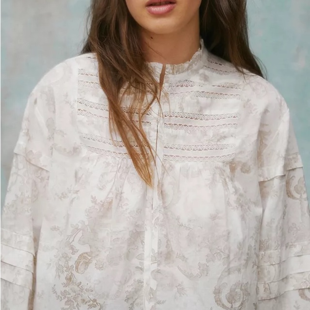 Laura Ashley UO Exclusive Arianna High Neck Blouse